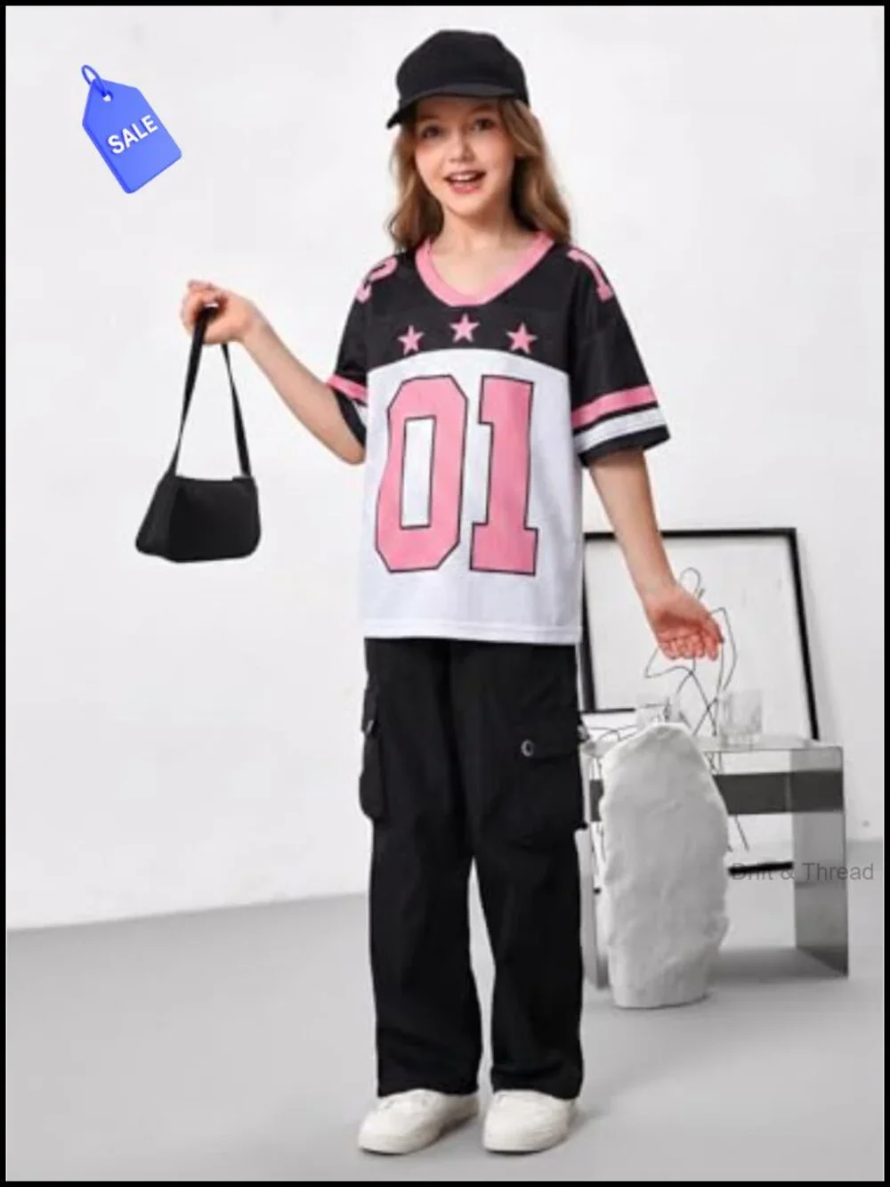 Girls Boys Kids Soccer Jersey Mesh V Neck Short Sleeve Sport Tee